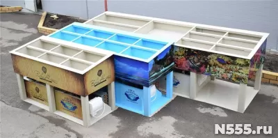 Торговые витрины для морепродуктов фото 1